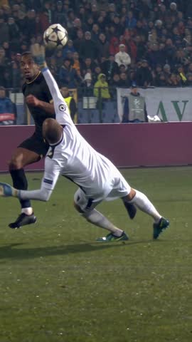 Black & Gold example at 0:02: the scorer lifts the ball over the onrushing keeper